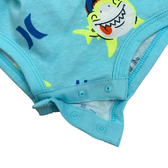Hurley Baby Shark 3-piece Long Sleeve Bodysuit Set - Size 3M - Picture 9 of 9